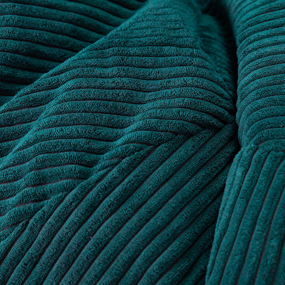 SITZSACK Klassisch Kingston, Cord - Dunkelgrün, Textil (85/50/85cm) - icon