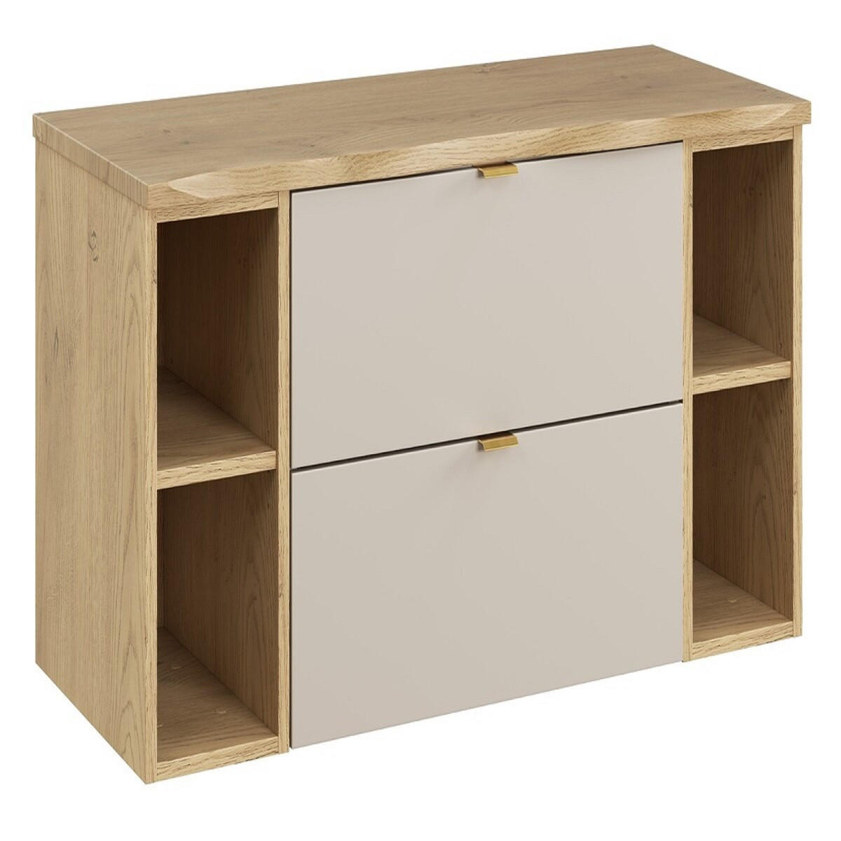 WASCHTISCHUNTERSCHRANK 100 cm 4Teile - Dalia Cashmere D BM354 in Kaschmir/Matt - Kaschmir, Holz (100/50/48cm)