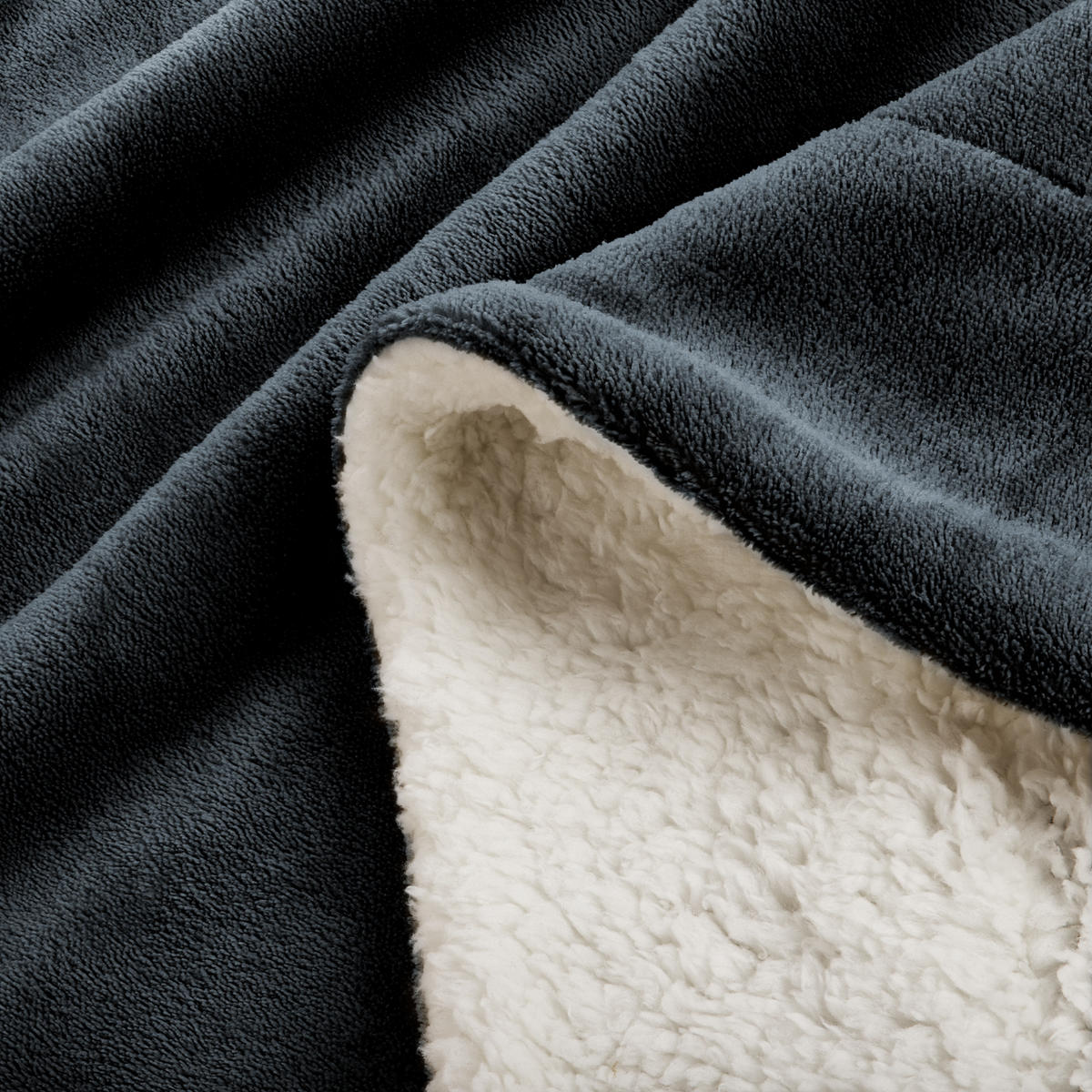 DECKE Alina 150/200 cm Anthrazit/Weiß - Weiß, Textil (150/200cm) - Beautissu 
