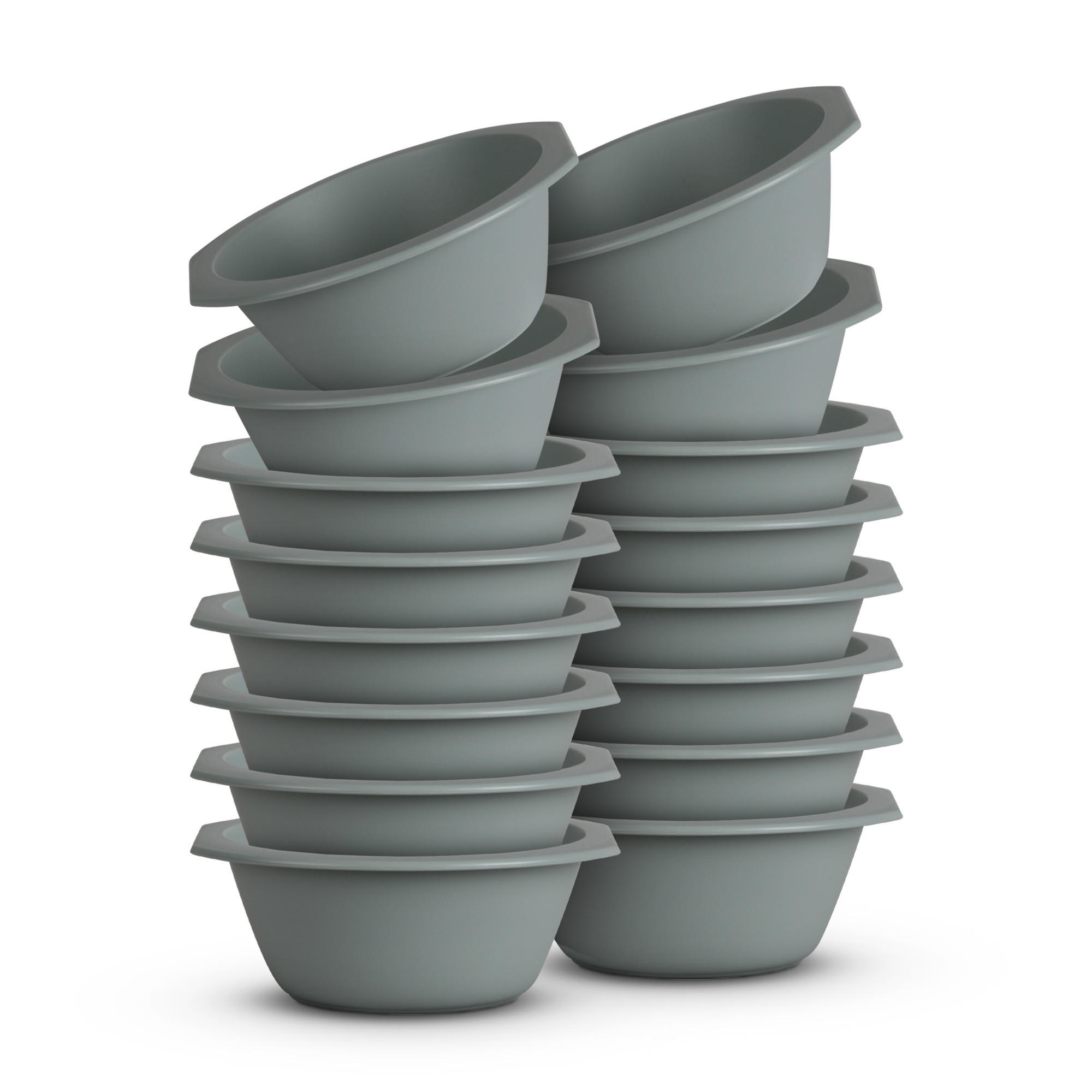 SCHÜSSEL Kunststoff Ø15,5 cm Grün 16er-Pack - Grün, Kunststoff