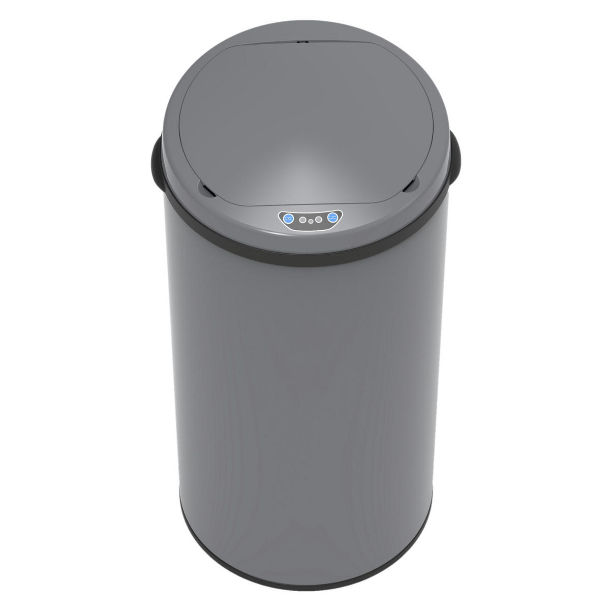 SENSORMÜLLEIMER 50L - Grau, Metall (32/81/32cm) - SVITA