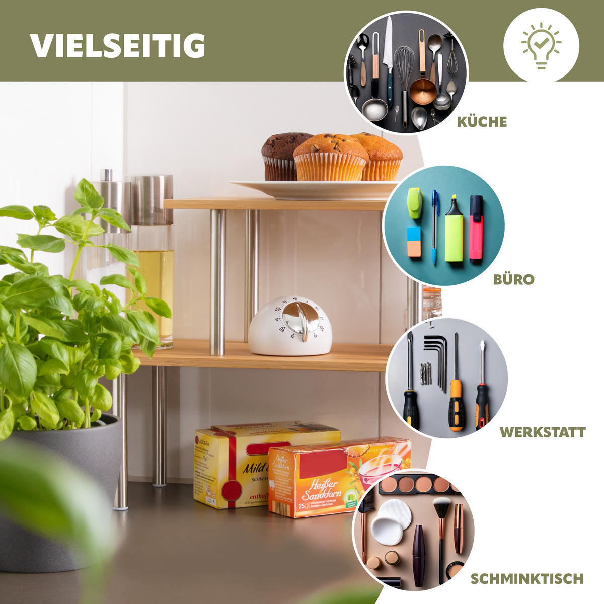 Braun, Holz (50/31/19cm) - bremermann