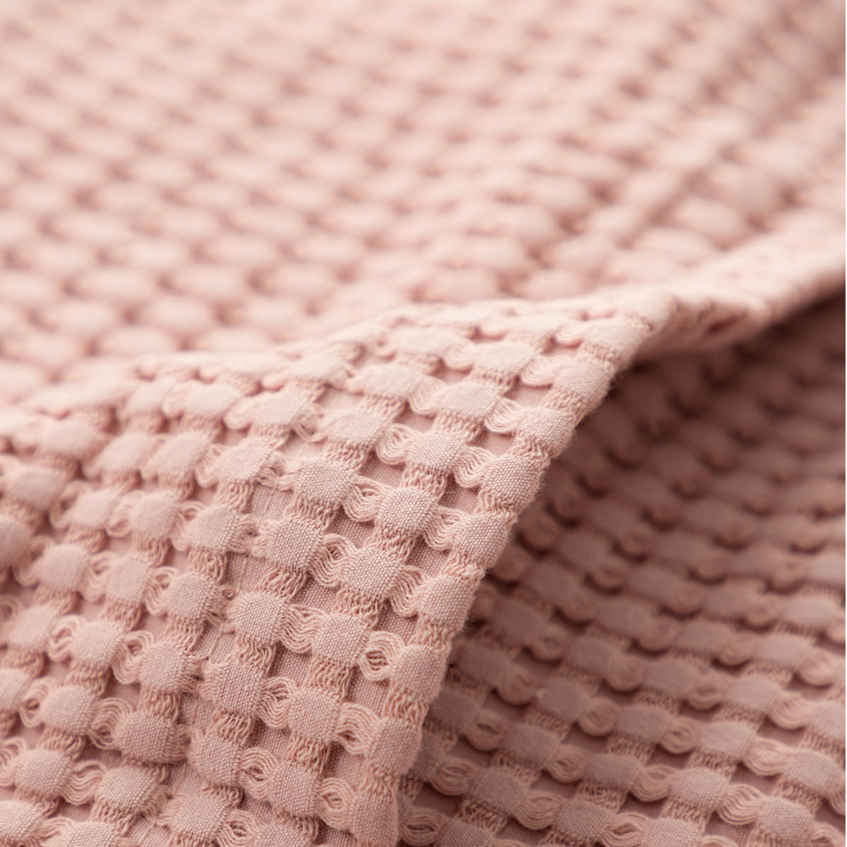 BADETUCH Vaffel rosa 145/75 cm - Rosa, Textil (145/75cm) - Homla