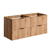 WASCHTISCHUNTERSCHRANK 120.4cm Adriel Holz in Eichenoptik - Braun, Holzwerkstoff (120.4/57/46cm) - Petits-meubles