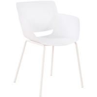 STUHL Kunststoff Weiß - Weiß, Kunststoff/Metall (58/80/54cm) - CLP