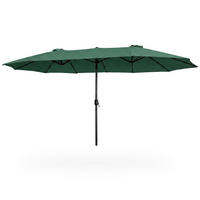 SONNENSCHRIM Grün 245/460 cm - Schwarz/Grün, Metall (460/270cm) - Akord