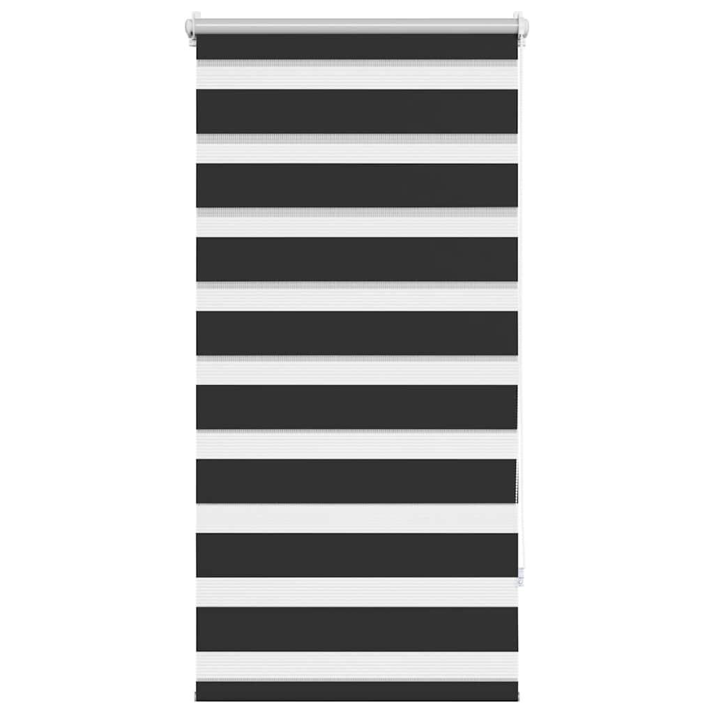 vidaXL Doppelrollo Schwarz 60x120 cm