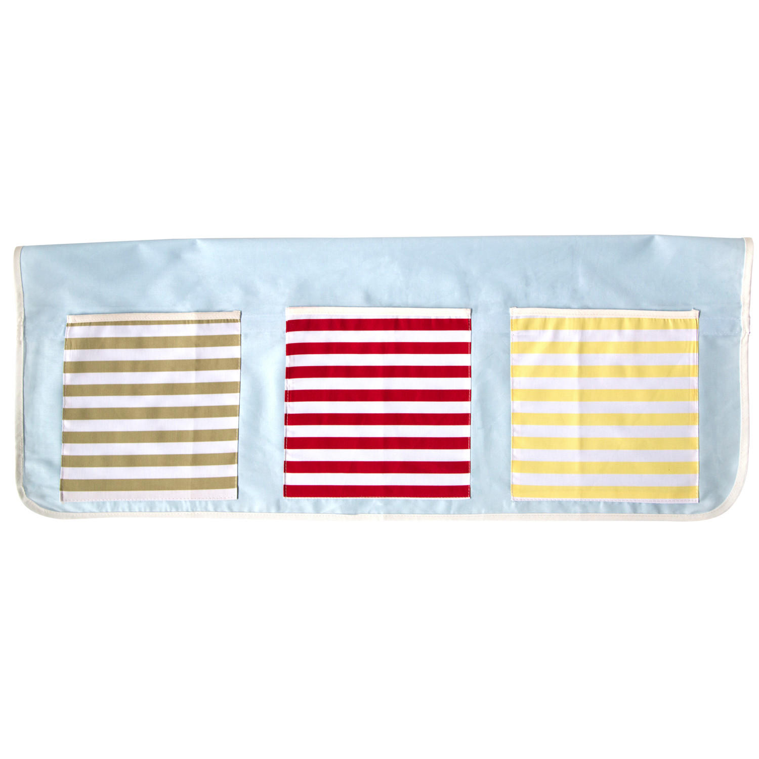 BETTTASCHE 70/90 cm - Hellblau, Textil (80/30/30cm) - Homestyle4u