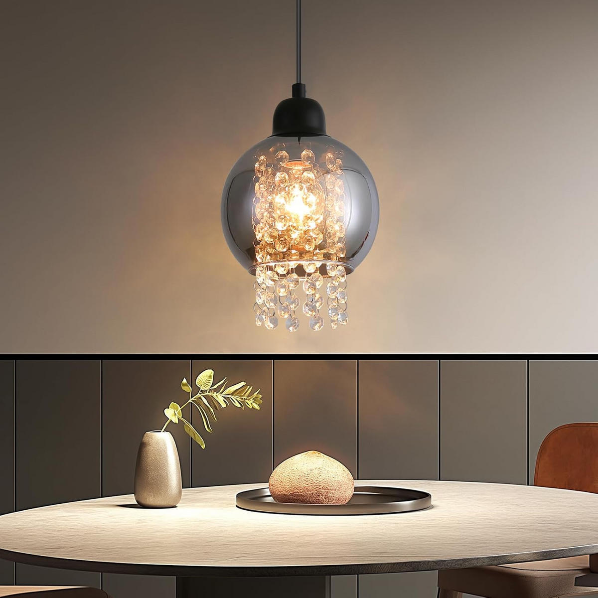 HÄNGELEUCHTE Tessg 15/15/175 cm - Schwarz, Metall (175/15/15cm) - ZMH