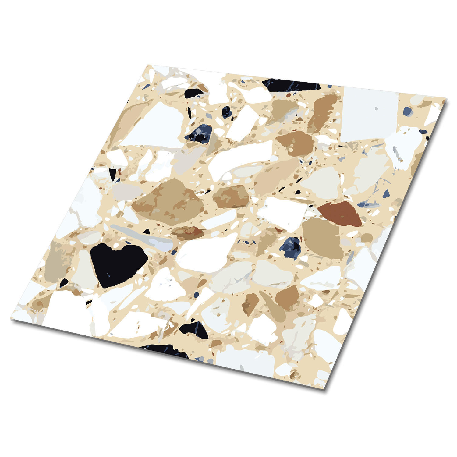 TULUP SAMOLEPICÍ OBKLADY NA STĚNU 9 ks 30x30 cm Terrazzo vzor