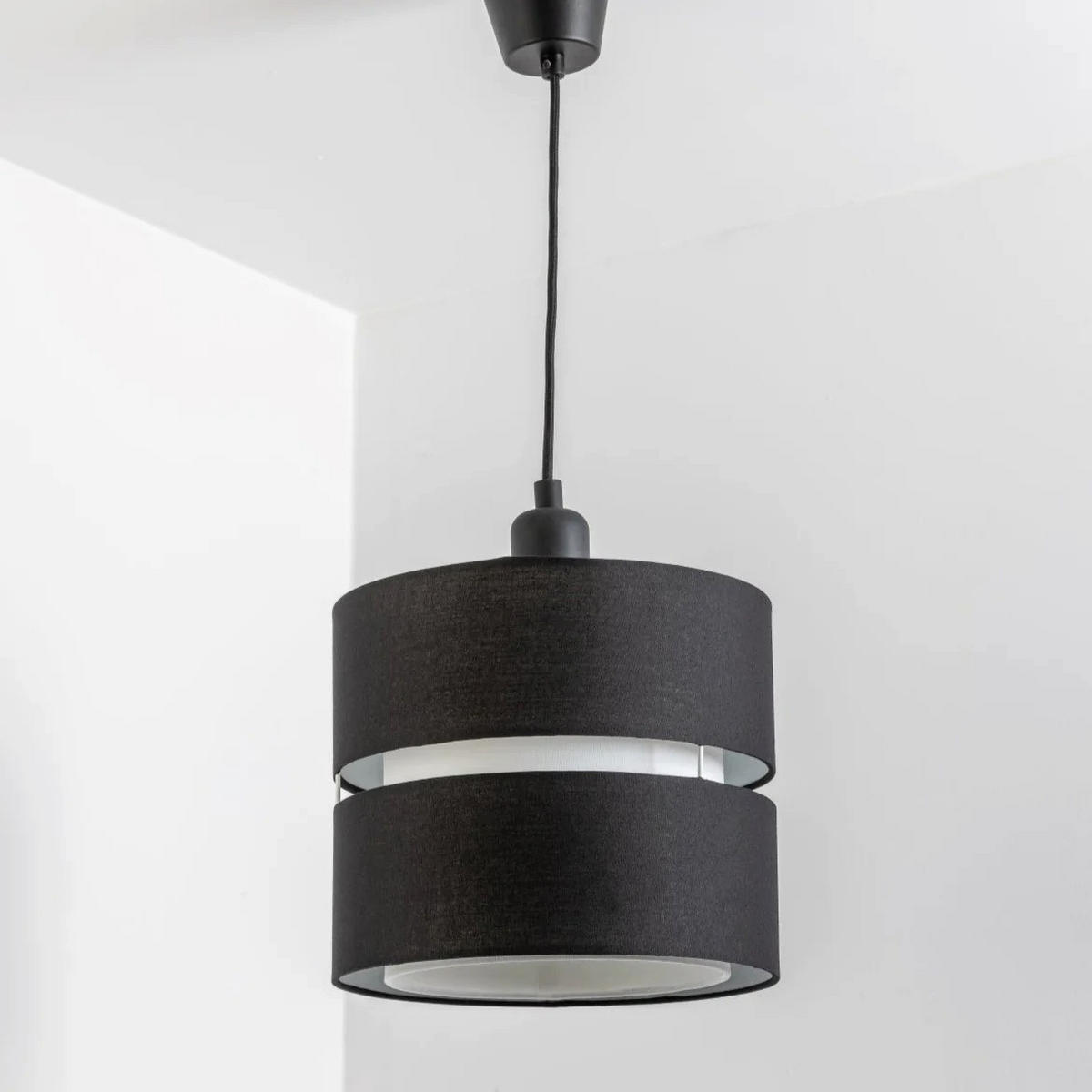 LAMPENSCHIRM Schwarz 26cm - Schwarz, Textil (26/26/22cm) - CGC Europe