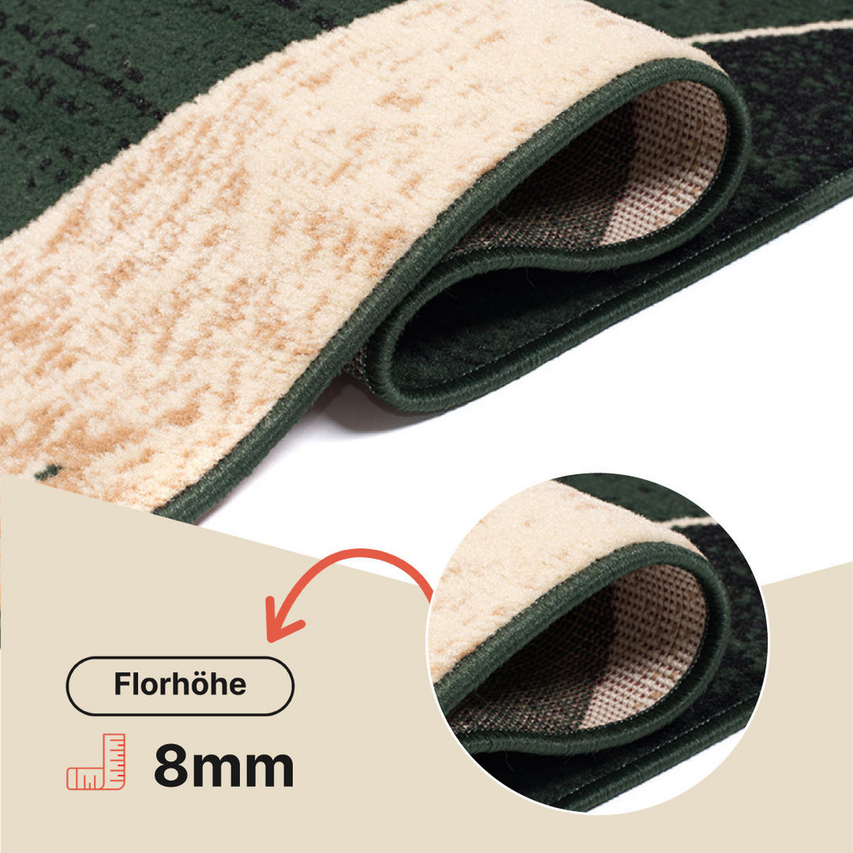 TEPPICH DREAM Grün 250/300 cm - Grün, Textil (250/300cm) - Tapiso