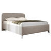 POLSTERBETT Holly - Schwarz/Naturfarben, Holz/Textil (180/200cm) - MIRJAN24