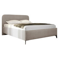 POLSTERBETT Holly - Schwarz/Naturfarben, Holz/Textil (180/200cm) - MIRJAN24
