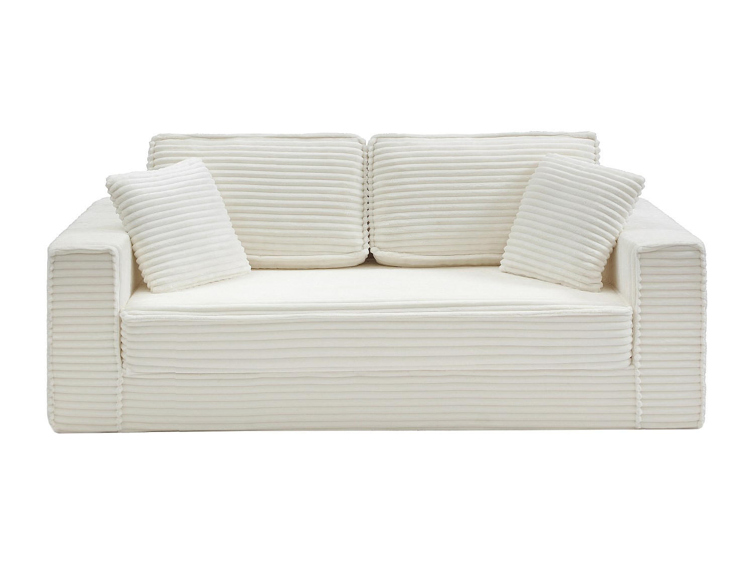 Vente-Unique Schlafsofa Weiß 213x85x109 cm