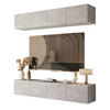 HÄNGENDE WOHNWAND COLGANTE BETON - Grau, Holzwerkstoff (200/36/40cm) - Lookway