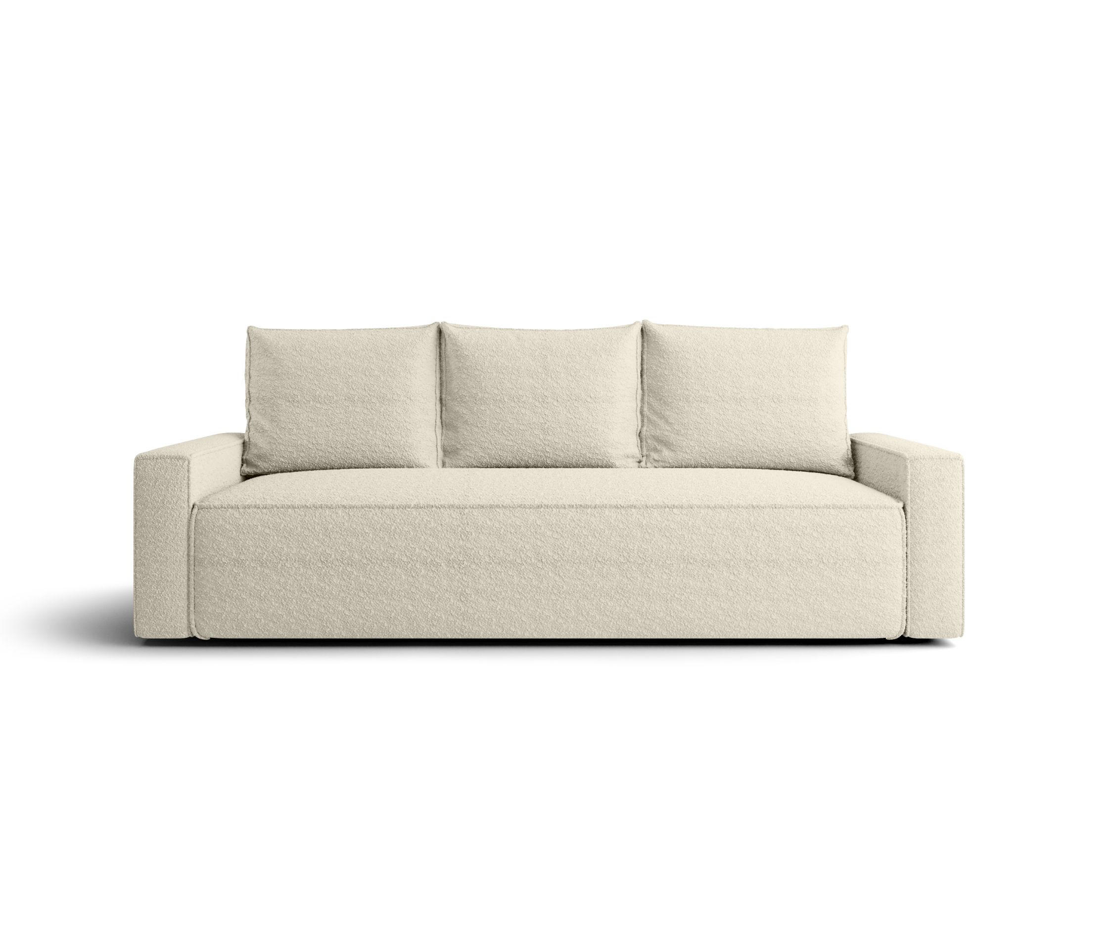SOFA mit Schlaffunktion SAVIO Quelle 03 - Beige, Textil (232/90/90cm) - Bedante