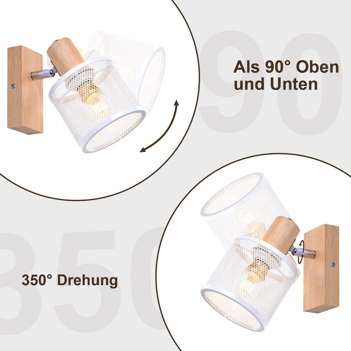 STRAHLER Gisela 1-flammig 16/10/14 cm - Weiß, Metall (16/10/14cm) - Nettlife