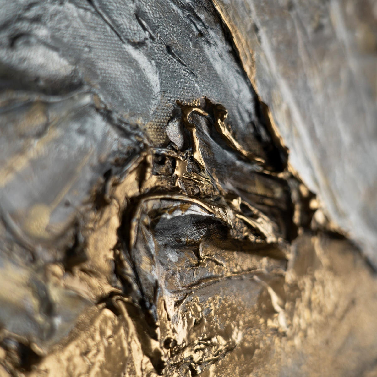 GEMÄLDE Abstrakte Muster Schattenfugenrahmen Grau 300x140 3-teilig - Grau, Holz (300/140cm) - YS-art gallery