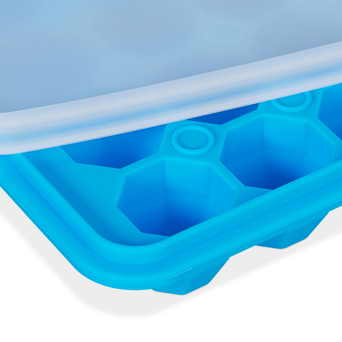 3xEISWÜRFELFORM - Blau, Kunststoff (20.5/3/12.5cm) - Relaxdays