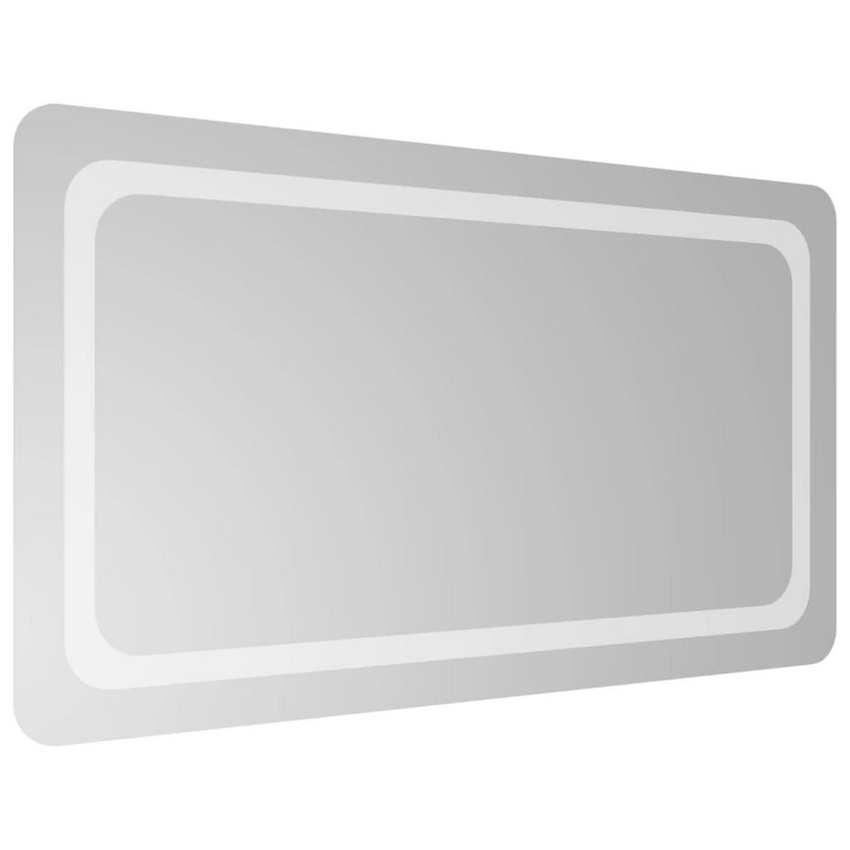 LED-BADSPIEGEL 50x90 cm - Transparent, Glas (50/90/90cm) - furnicato