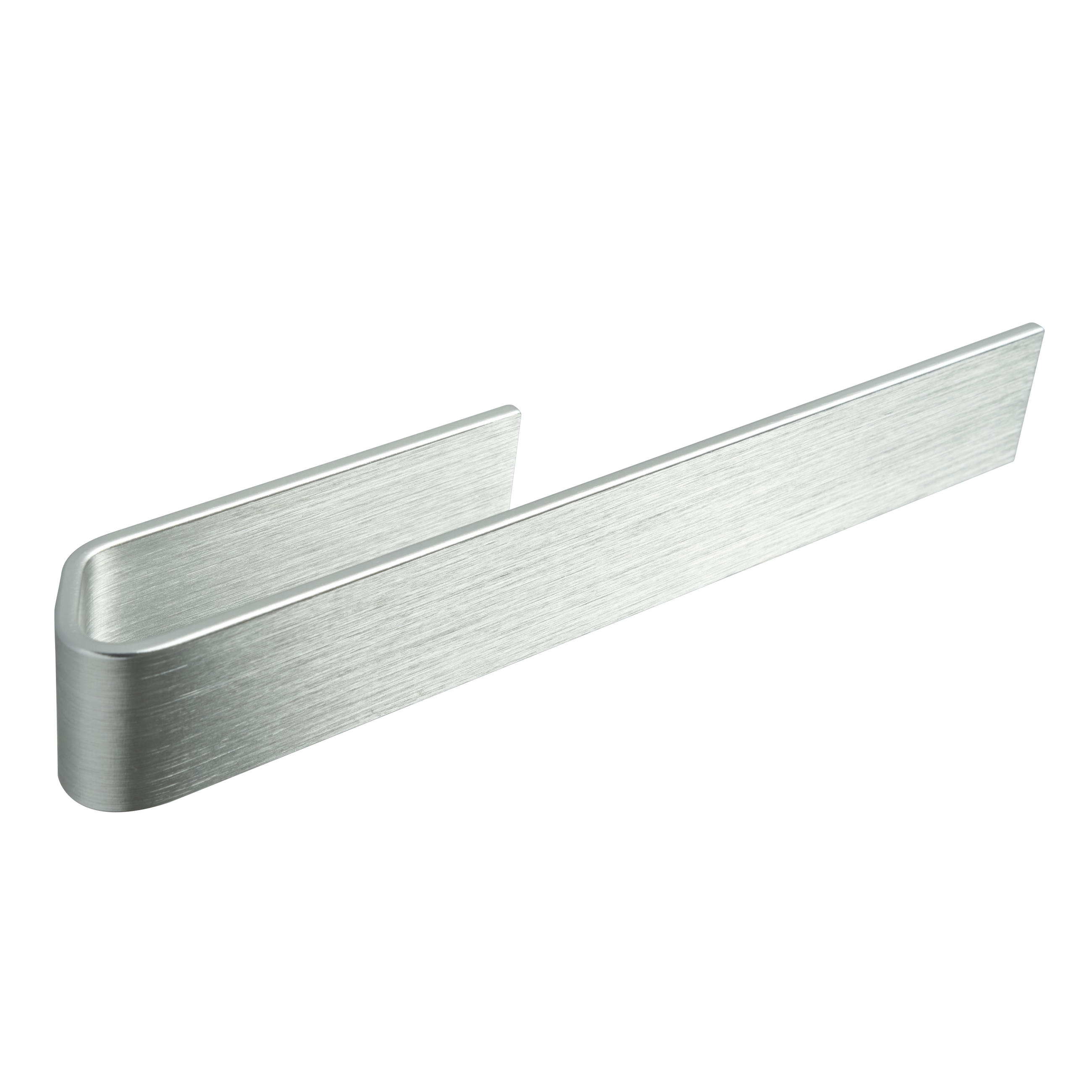 SPÜLTUCHHALTER OHNE BOHREN Silbergrau Gebürstet - Silberfarben, Metall (17/3/3cm) - Designfabrik Hamburg