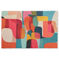 FUSSMATTE Formen - Bunt - Abstrakt - Flugzeuge Sauberlaufmatte 180x120 cm - Multicolor, Kunststoff (180/120cm) - MuchoWow