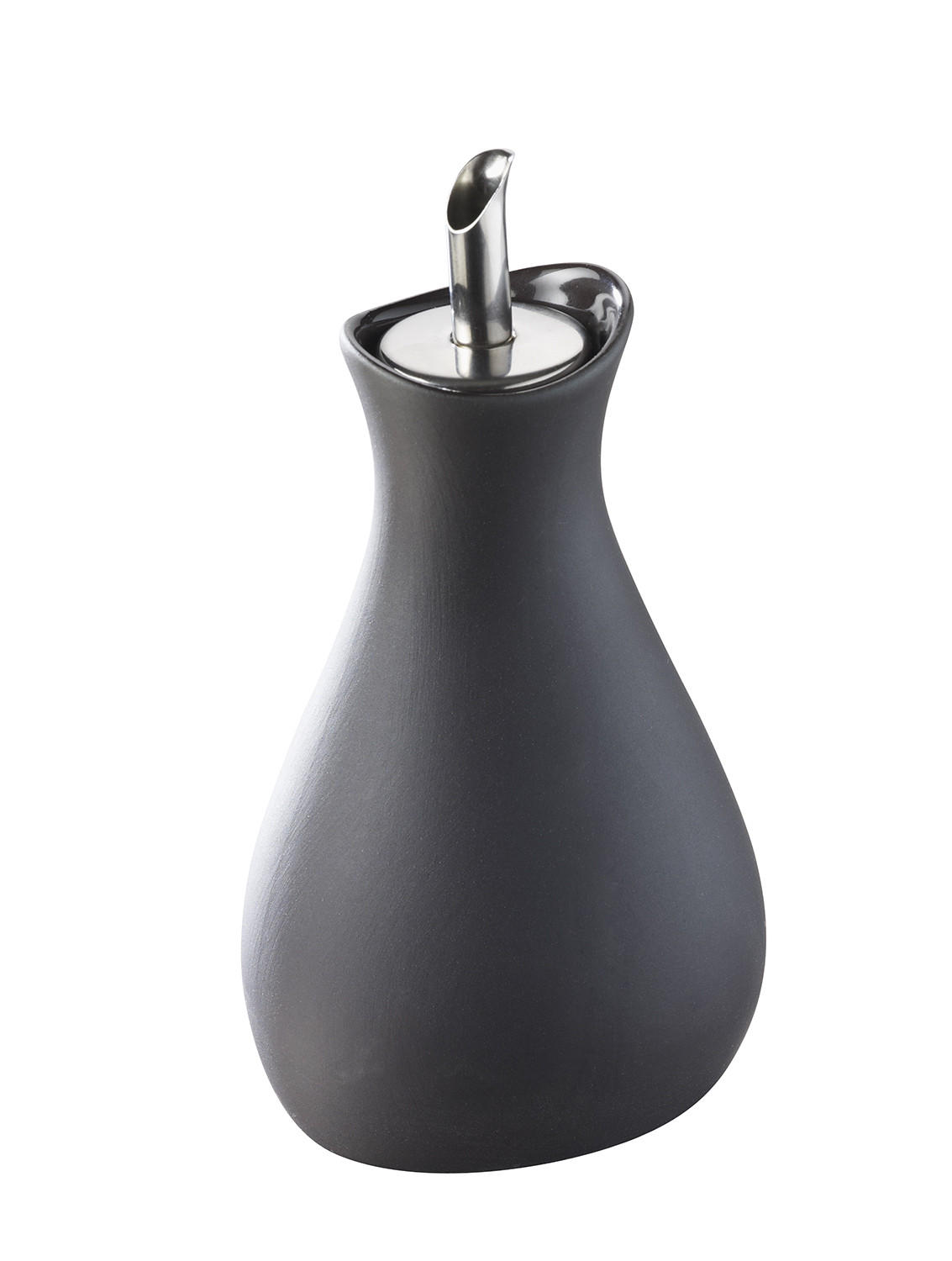 FLASCHE MIT AUSGIESSER Schieferstein ohne Schrift 25 cl - Schieferfarben, Keramik (7.5/6.5/8.3cm) - Revol Porcelaine France