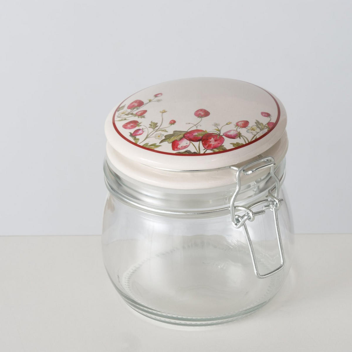 KÜCHENGEFÄSS mit Deckel Emily 450 ml 11/11/11 cm - Transparent, Glas (11/11/11cm) - Boltze Home