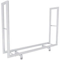 KAMINHOLZREGAL 122/30/91 cm Edelstahl edelstahl - Edelstahlfarben, Metall (122/91/30cm) - CLP