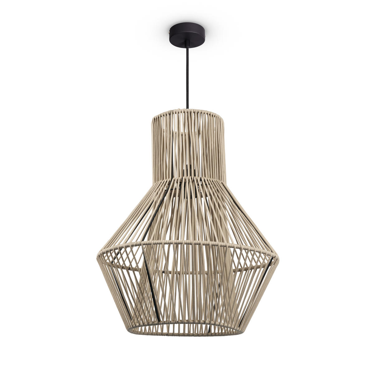 PENDELLEUCHTE Hugo Pd1 Malena - Schwarz, Metall (45/45/55cm) - Paco Home