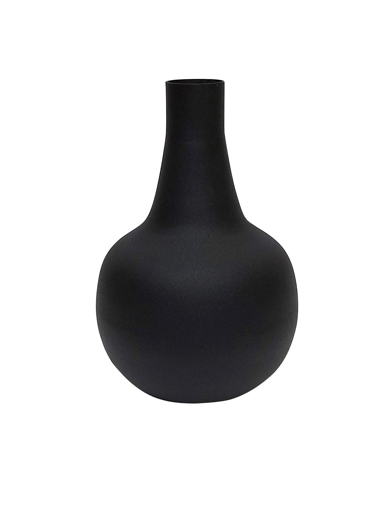 VASE Lamia in Schwarz 23cm - Schwarz, Metall (23cm) - LaLe Living