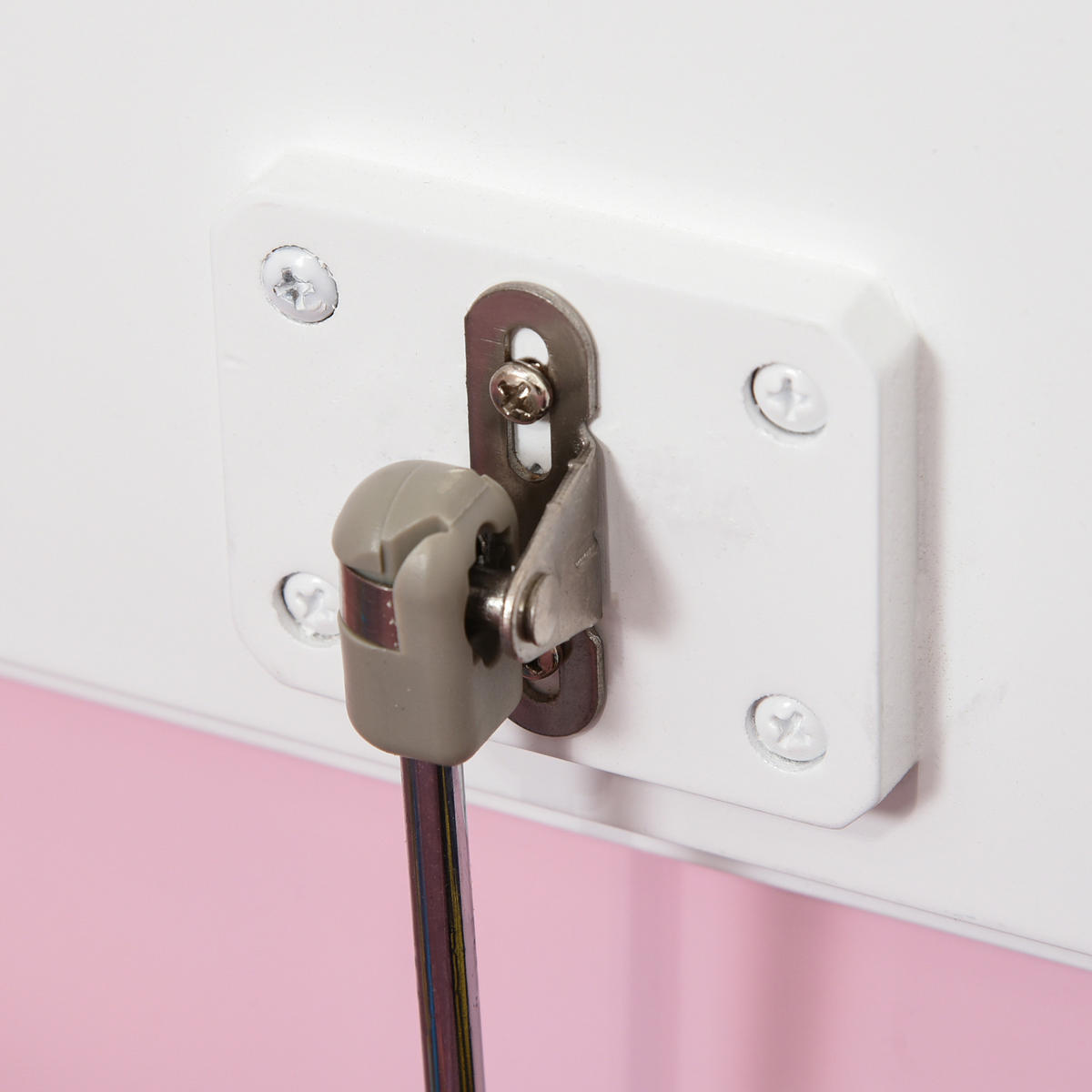 SPIELZEUGTRUHE DE-17270 2-in-1 mit Sitzbank & Sicherheitsdeckel Rosa - Pink, Metall (30/60cm) - ComfortXL