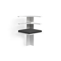 ESSZIMMER-ECKBANK Tiberio Weiß 43.5 x 43.5 cm - Weiß, Holzwerkstoff (43.5/43.5cm) - Livinity®