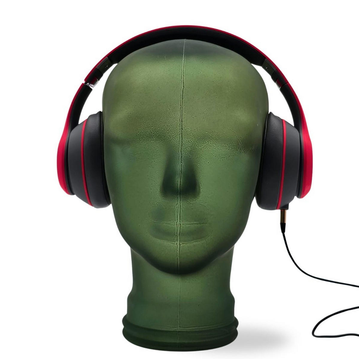 KOPFHÖRERSTÄNDER MICK Glas S03 frosted grün - Waldgrün, Glas (21/29/21cm) - DESIGN DELIGHTS