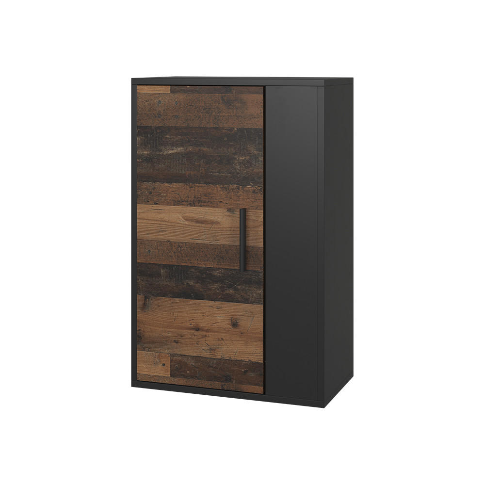 Vicco NÁSTĚNNÁ SKŘÍŇKA Berno Černá/starý styl 50.1 x 78.4 cm se 2 přihrádkami