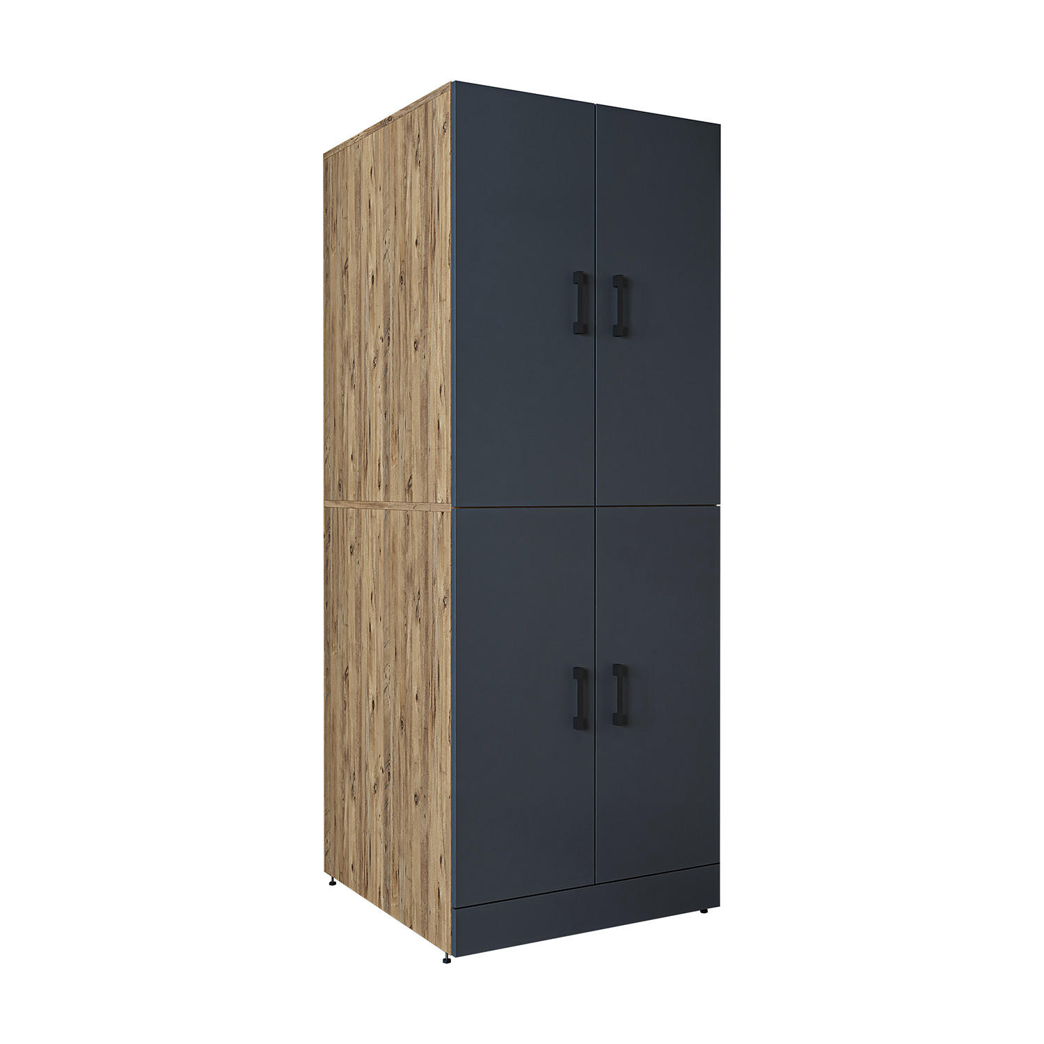 WASCHMASCHINENSCHRANK DORA-I 70cm Breit - Anthrazit, Holzwerkstoff (70/186/74cm)