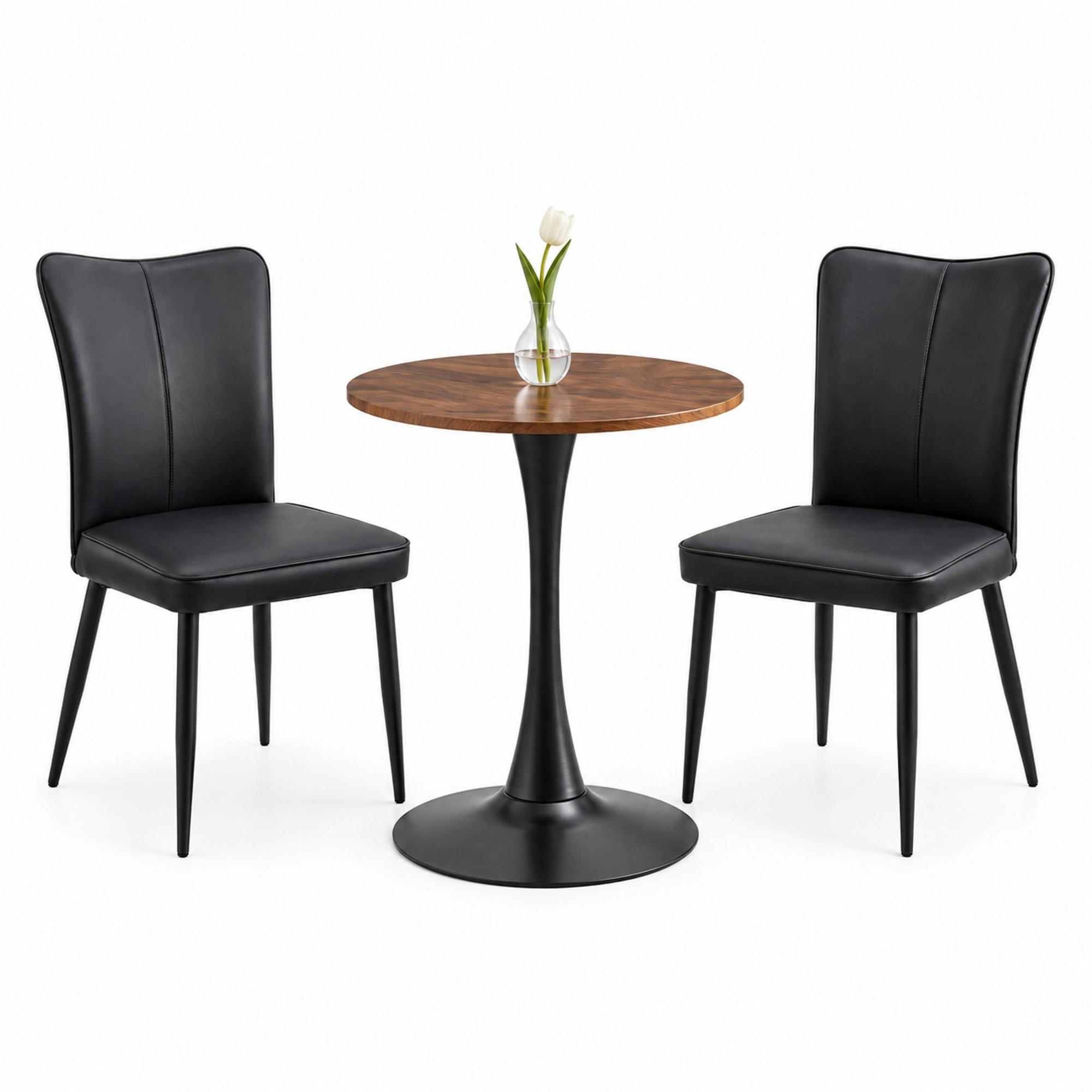 Meubliv Tisch- Schwarz 60x72x60 cm