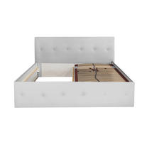 POLSTERBETT Atalanta Weiß 160 x 200 x 40 cm Ohne Matratze und Lattenrost - Weiß, Holz (160/200cm) - Halmon Schlafkomfort Betten 