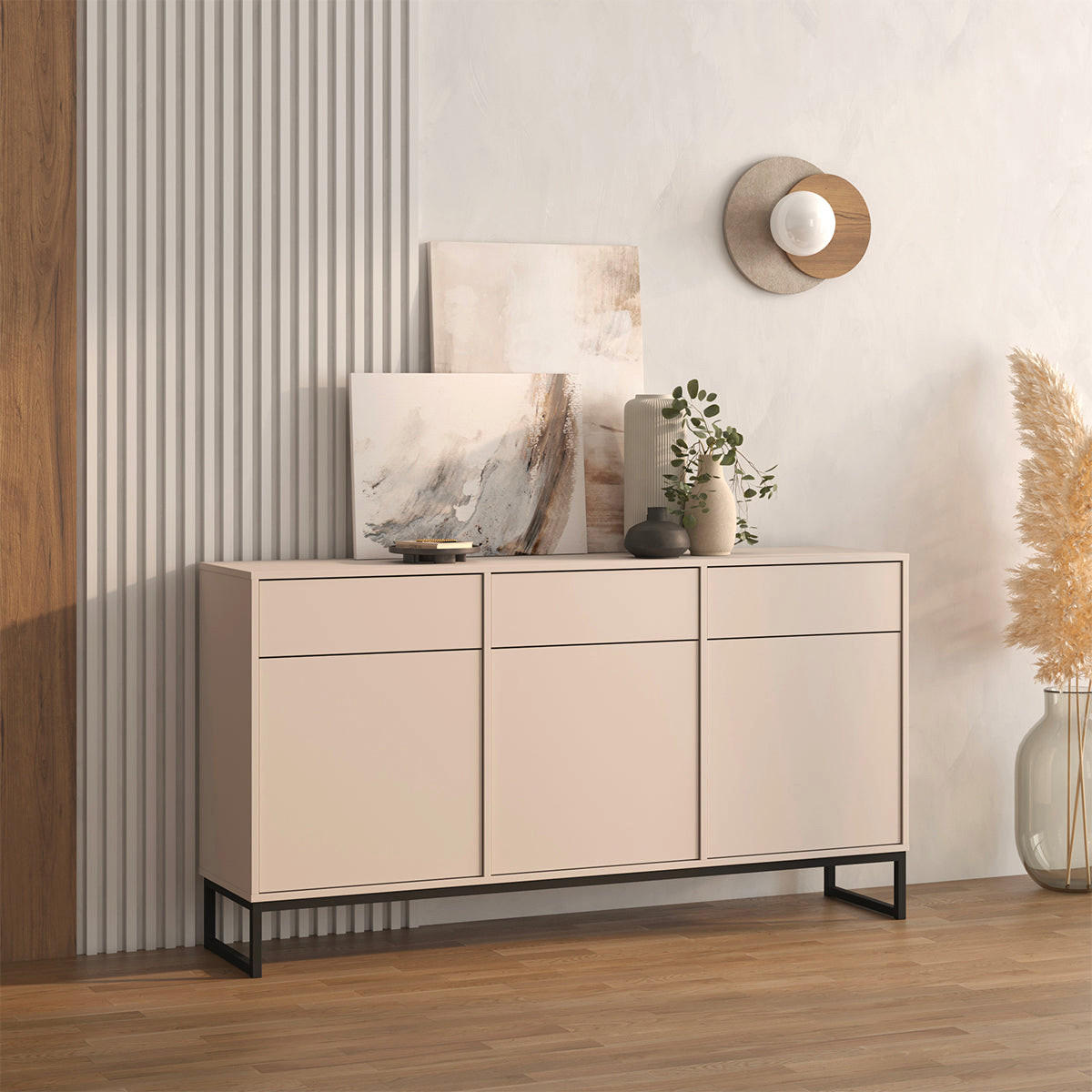 SIDEBOARD Loa Kaschmir - Beige, Holzwerkstoff (157/83.5/36.5cm) - Petits-meubles