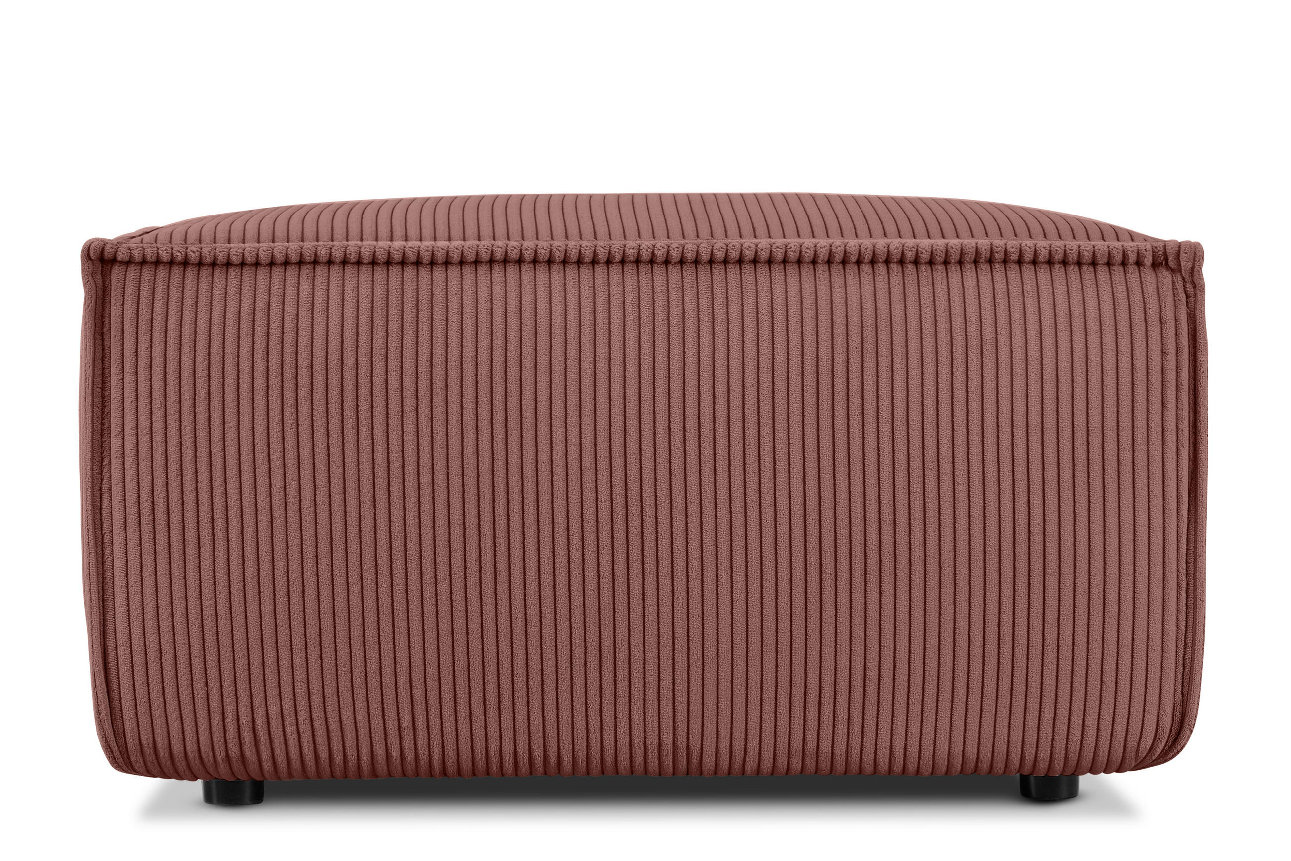 SITZPOUF NAPI gefederte Sitzfläche, rosa - Pink/Schwarz, Textil (83/45/83cm) - KONSIMO®