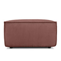 SITZPOUF NAPI gefederte Sitzfläche, rosa - Pink/Schwarz, Textil (83/45/83cm) - KONSIMO®