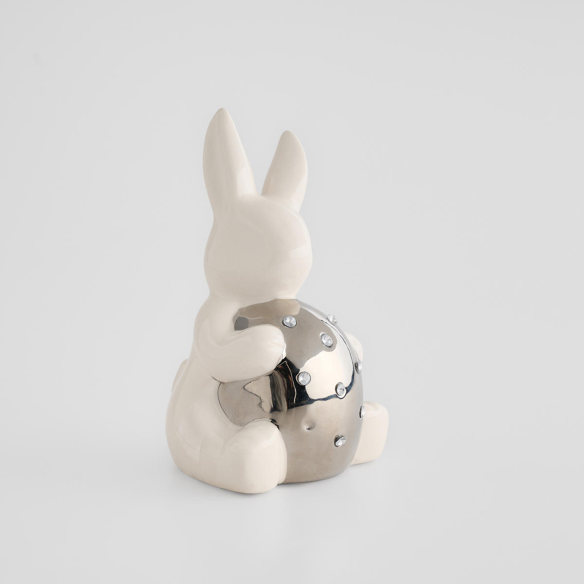 DEKOFIGUR Tulini - Silberfarben, Keramik (9/14.5/8.5cm) - home&you