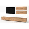WOHNWAND Loriano V Eiche, Wotan 300/102/32 cm Anbauwand - Braun, Holzwerkstoff/Kunststoff (300/102/32cm) - AX Living
