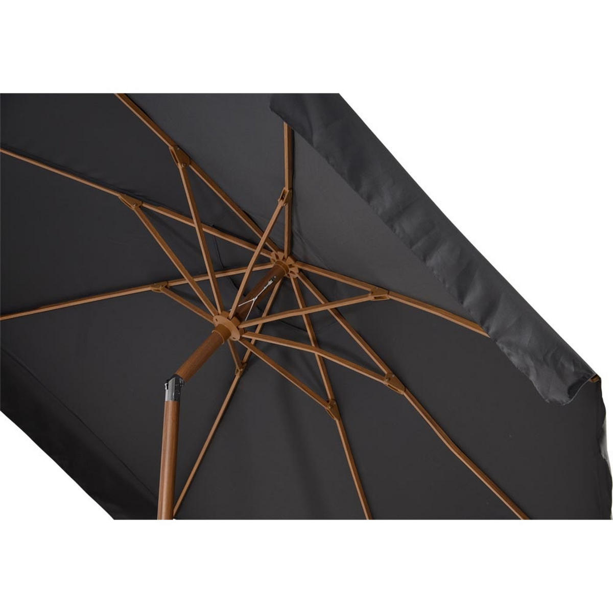 SONNENSCHIRM ZUM AUFKLAPPEN Libra - Grau - 300/300/ cm - Grau, Textil (300/300cm) - Lesli Living