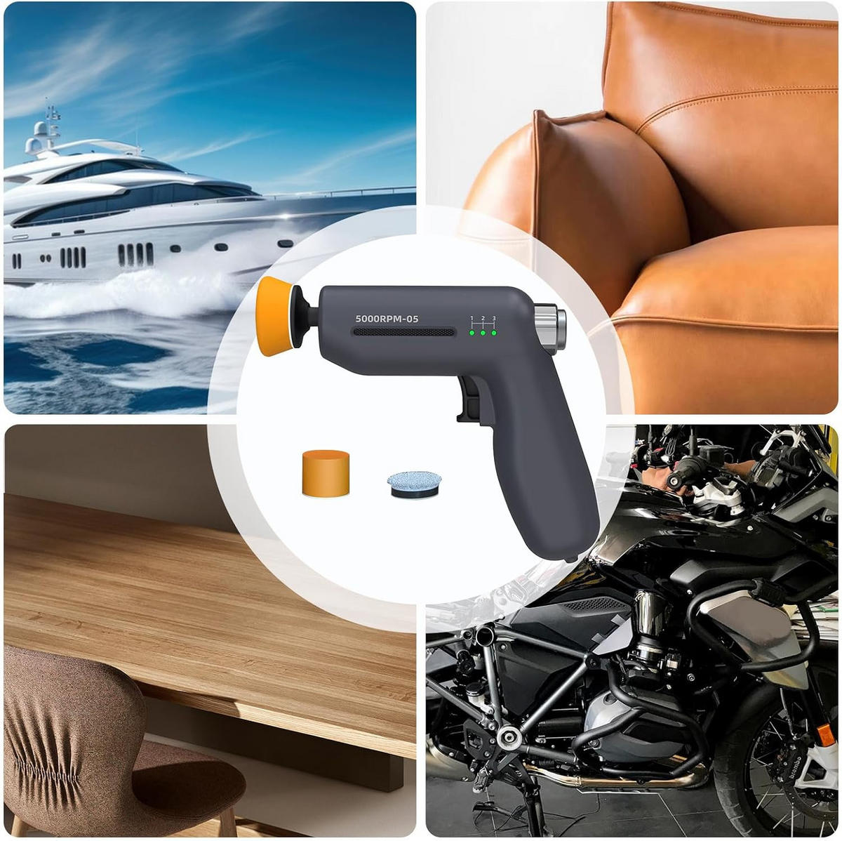 SCHLEIFGERÄT – 12 V - Schwarz, Kunststoff (13.4/14.6/1cm) - DCA