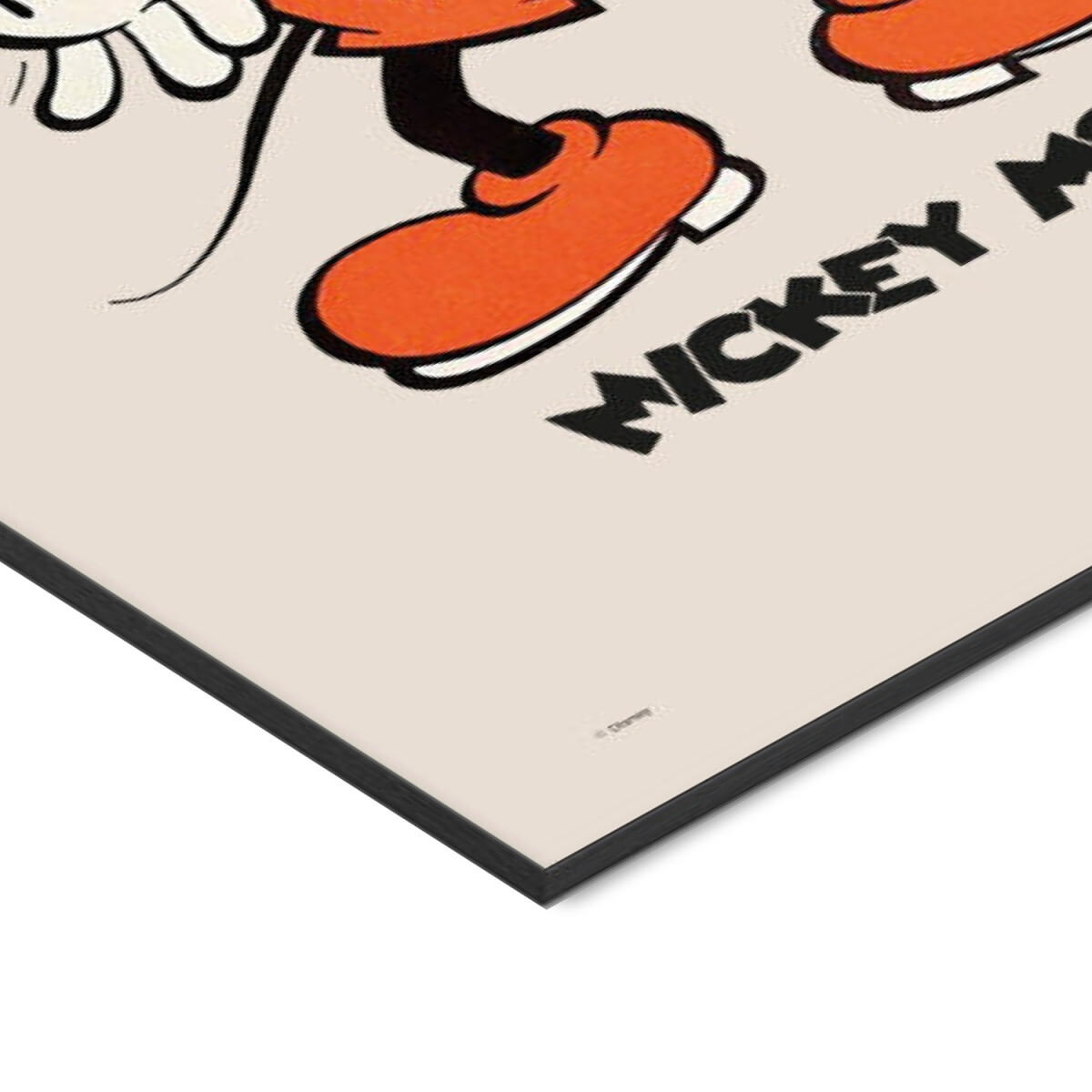 POSTER mit Rahmen Disney - Disney - Mickey Mouse Vintage No. 02 - Beige/Schwarz, Holz/Papier (70/100cm) - Poster&Frame