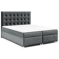 BOXBETT mit Bettkasten Trinity K-9 Bonellfederkern - Graphitfarben, Holz/Holzwerkstoff (160/200cm) - Best For Home