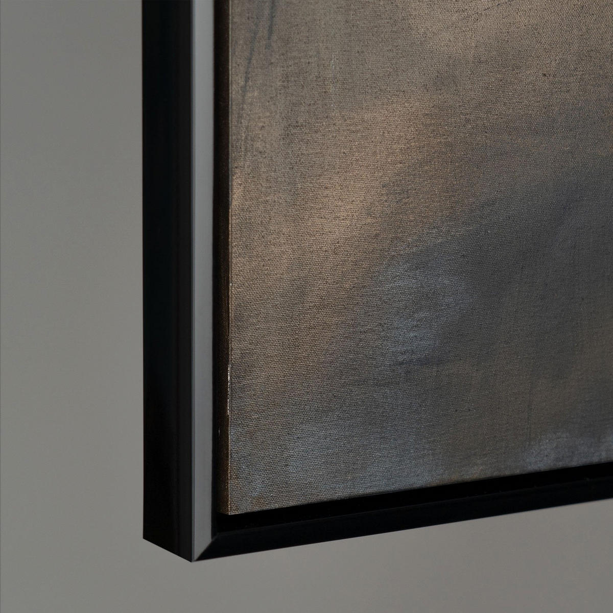 GEMÄLDE Elegante Abstraktion Schattenfugenrahmen Schwarz 180x120 cm - Schwarz, Holz (180/120cm) - YS-art gallery