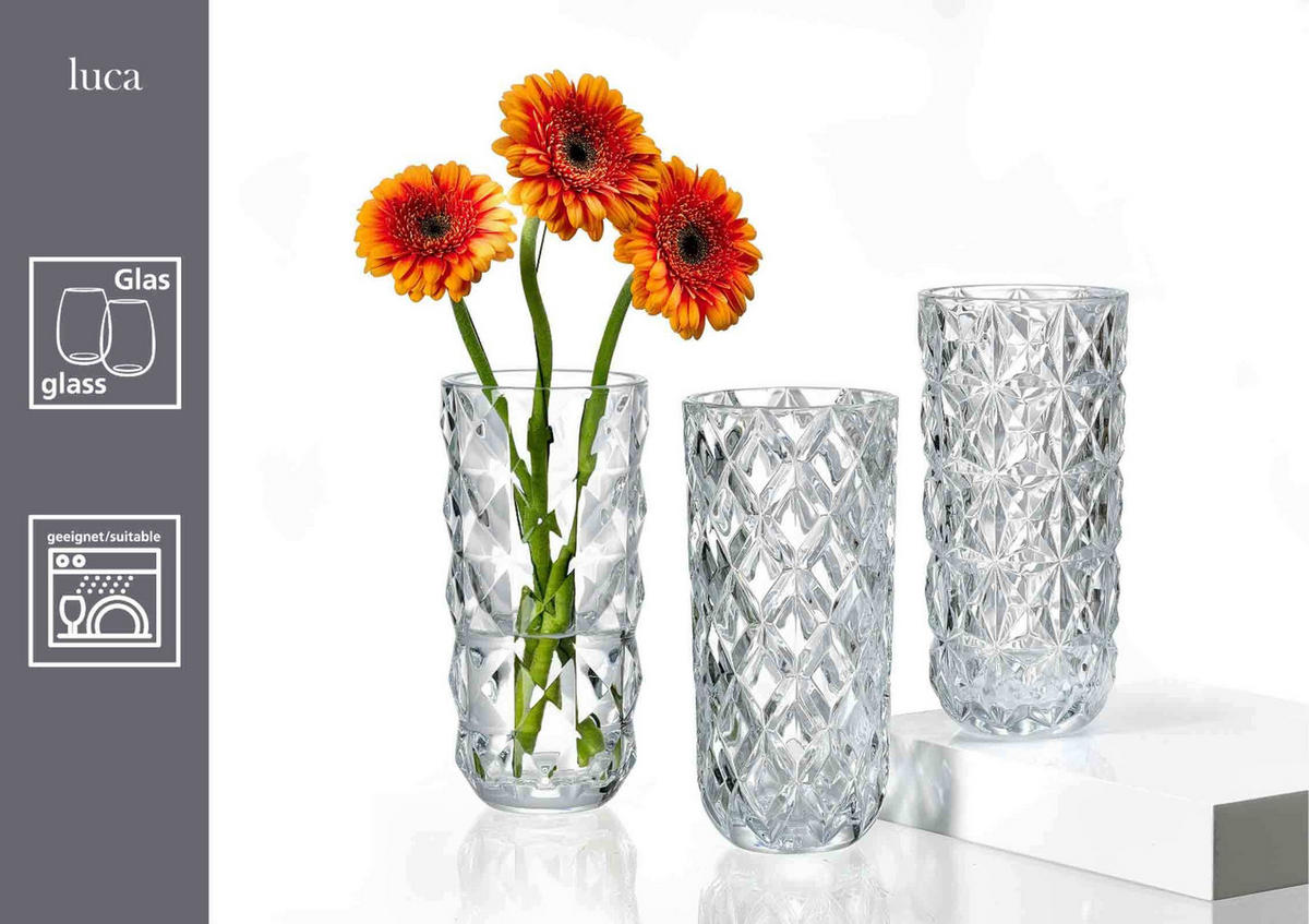 VASEN Luca transparent 19,5 cm - Transparent, Glas (19.5cm) - Ritzenhoff Breker